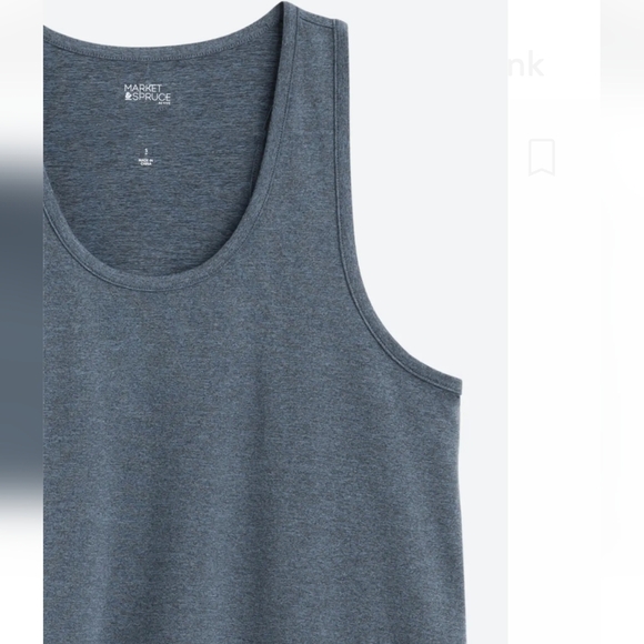 Market And Spruce Women's Blue Side Tie Tank - Picture 3 of 8
